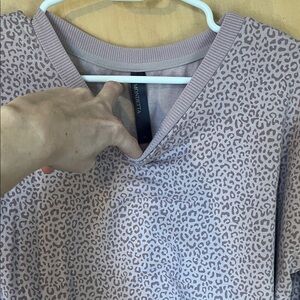 Mondetta Pink Leopard Print Sweatshirt